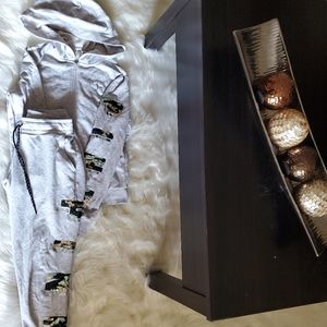 Womens victorias secret pink XS Sequin Set